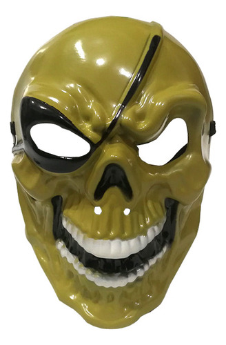 Máscara De Guerrero De Calavera De Cara Completa Verde,