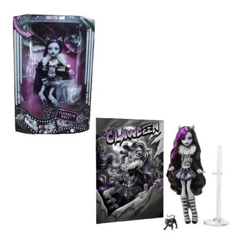 Mattel Monster High Hkn28 Alumni Muñeca Clawdeen B&w 2022 