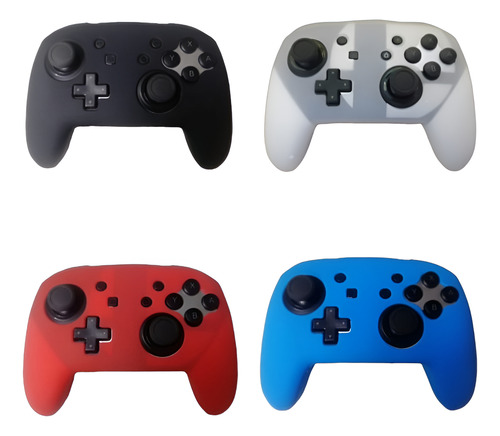 Funda Silicon Color Liso Para Pro Controller Nintendo Switch