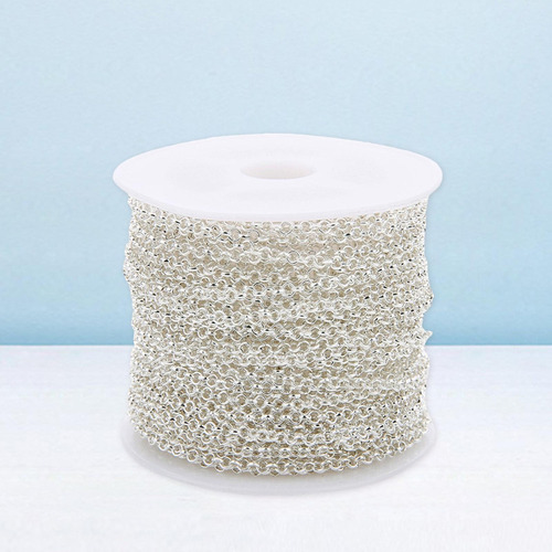 D 2 Uds 10m/rollo Cadena De Eslabones Collar Colgante Diy