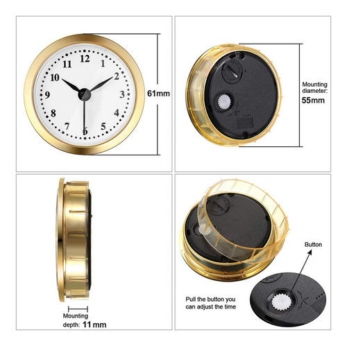 Reloj De Redondo Movimiento De Inserción Reloj De Pared