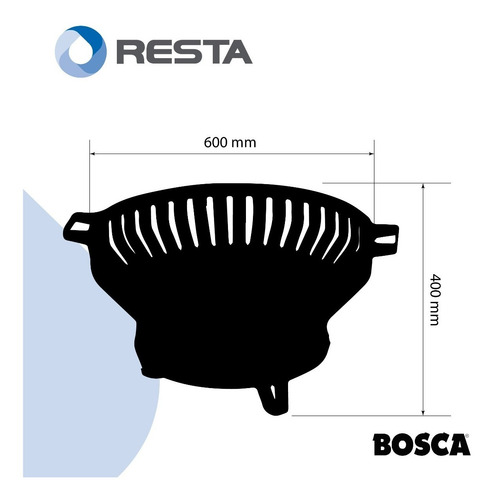 Brasero Fogonero Acero Reforzado F60 Bosca