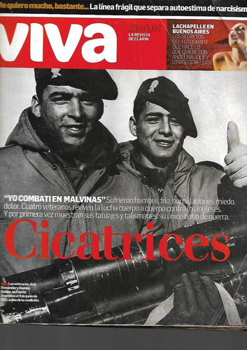 Revista Viva 2007 Malvinas Ex Combatientes Lachapelle 