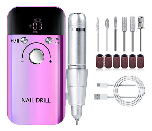 Polidor De Unhas Profissional Broca De Esmeril 45000 Rpm V6z