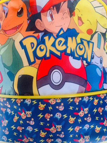 Pokémon Pikachu Y Más Mochila O Lonchera Bolsa (Usado)