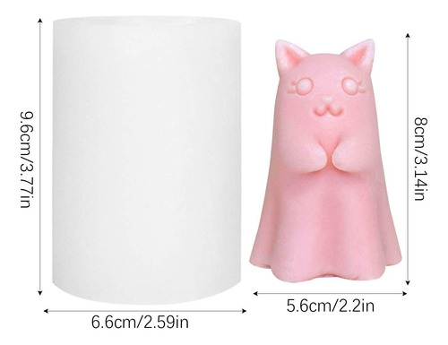 Molde De Resina De Gato Fantasma Molde De Vela De Gato De Ha