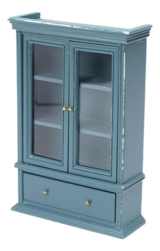 1/12 Gabinete De Madera Estantería Modelo Sala De Estar