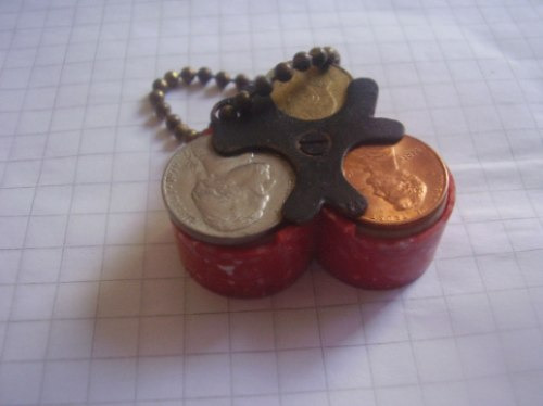 Antiguo Monedero Para Niqueles (baquelita) Rojo