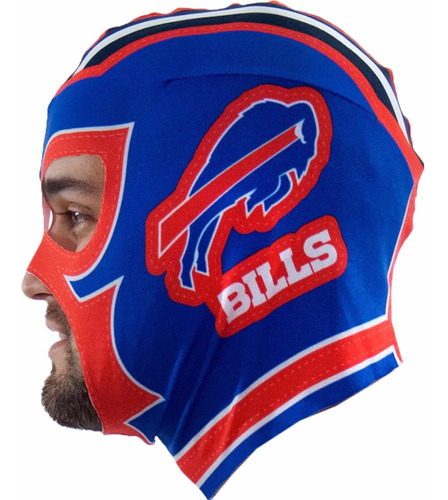 Máscara Luchador Bills De Buffalo, Producto Oficial Nfl