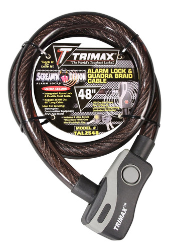 Cable De Alarma Trimax Con Trenza Cuadrada De 4 Pies De L...