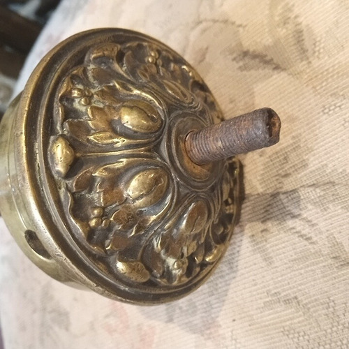 Repuesto De Araña Antigua Centro Bronce Plato Base (Usado)