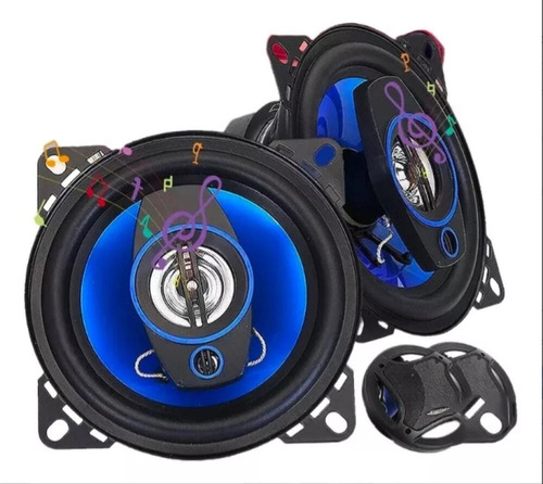 Par De Altavoces Coaxiales De Doble Banda Para Coche De 4 Pu