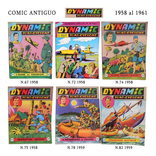 Dante42  Comic Antiguo Dynamic Toni-cyclone 1958 Al 1961