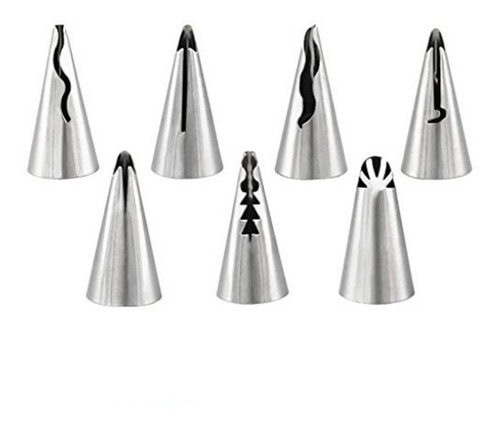 Imagem 2 de 8 de Kit 7 Bicos De Confeitar Babado Saia Boneca