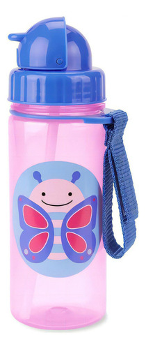 Botella plegable Skip Hop Zoo Butterfly de 384 ml+12 m con pajita