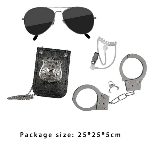 Juego De Accesorios Para Disfraz De Policía De Juguete De