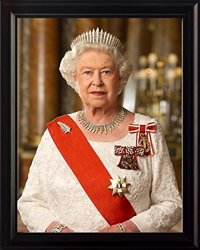 Reina Isabel Ii 8 x 10 foto Enmarcada