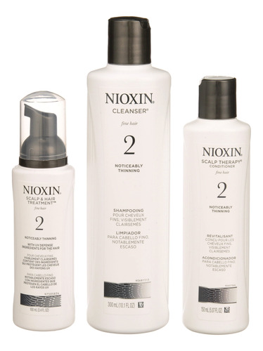 Kit Para Cabello Nioxin N. 2 Limpiador 10 Oz. Therapy 5 Oz.