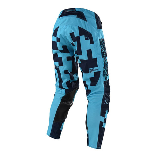 Imagen 2 de 3 de Pantalon Motocross Troy Lee Gp Air Maze Celeste/azul