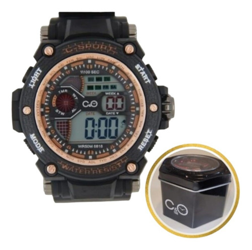 Reloj C&o Digital G-sport Negro C/cobre + Estuch - Queoferta