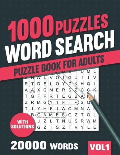 Book : 1000 Word Search Puzzle Book For Adults Big...