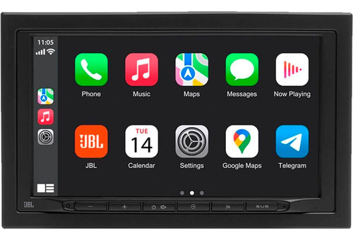 Central Multimidia Bluetooth Estéreo 7 Polegadas Jbl Legend 700 Android/CarPlay Cor Preto