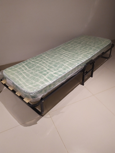 Cama Catre Plegable Reforzado Caño Oval Envío Rosario
