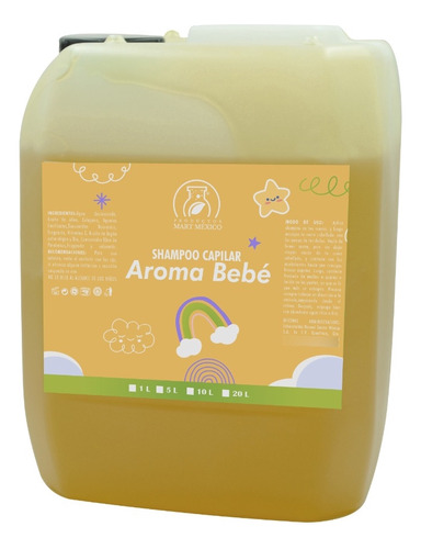  Shampoo Capilar Con Aroma A Bebé 20 Litros