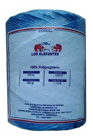 Cordel Mecatillo Pp30 500gr 375 Mtr Pack De 2 Los Elefantes 