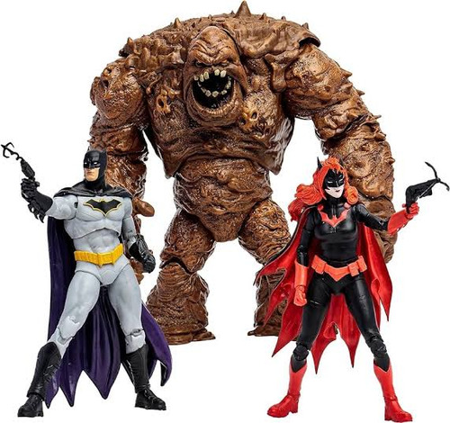 Set Clayface, Batman & Batwoman Dc Multiverse Gold Label (Usado)