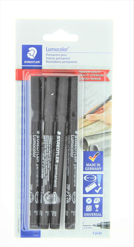 Staedtler Lumocolor Permanent Pen 318-9 Línea Fina 0,6 Mm 4