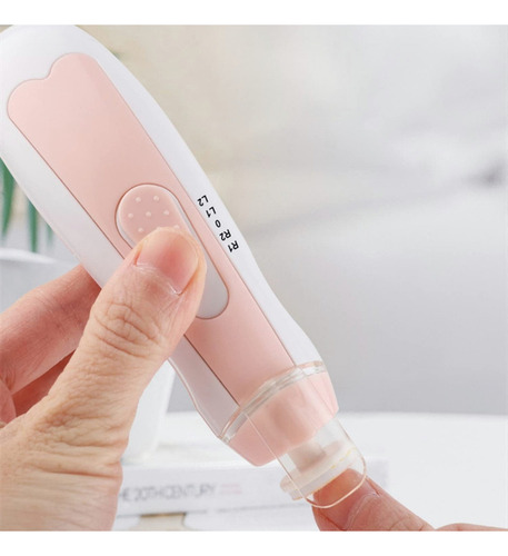 Lima De Uñas Corta Eléctrica Portátil Para Bebés Con Luz Led Color Rosa