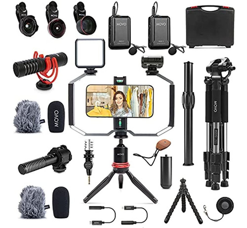 Movo Ivlog5 Kit Completo De Videoblogs Para Directores Con T