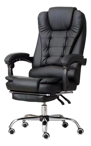 Silla de escritorio INMATMEX Master chair ergonómica  negra con tapizado de cuero sintético