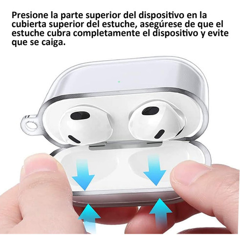 USTIYA Funda Para AirPods 3 Case Protector TPU Carcasa Color Transparente Cover