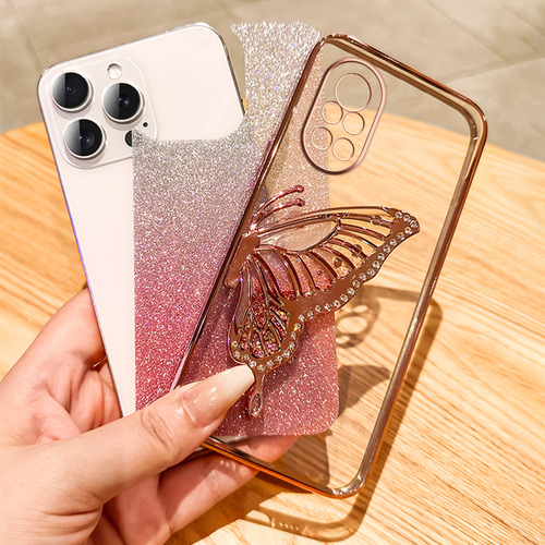 Funda Para Xiaomi Poco C75 14c Mariposa Rosa Flash