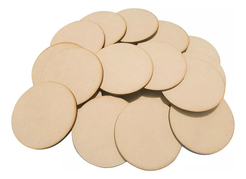 Circulos De 10cm Mdf Fibrofacil Espesor 3mm Pack X50 Souveni