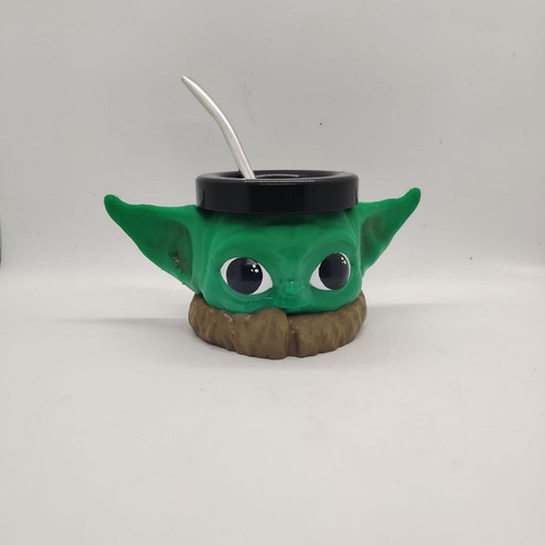 Mate Baby Yoda Impreso En 3d