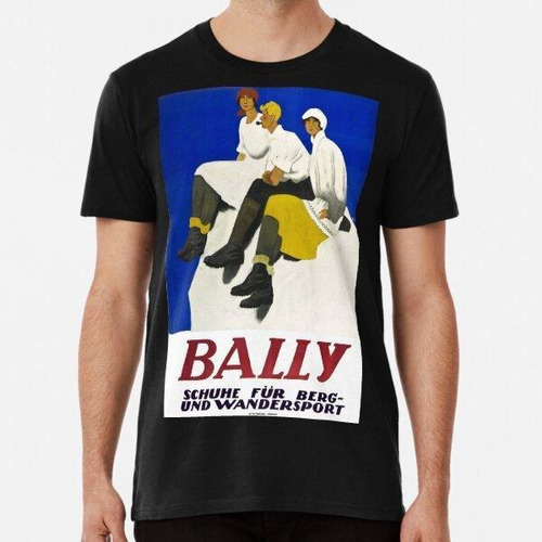 Remera Bally Shoes, Cartel Algodon Premium