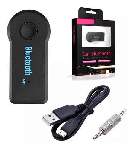 Receptor Bluetooth Audio Auto Manos Libre Microfono Auxiliar