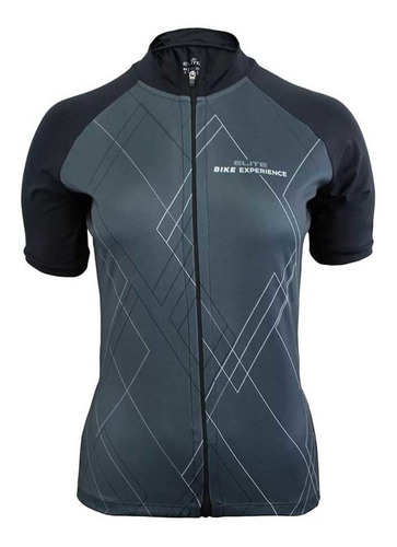 Camisa Elite Feminina Bike Experience Preta E Cinza 21