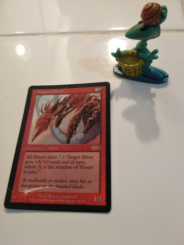 Tarjeta Magic Gathering Magma Sliver Foil 