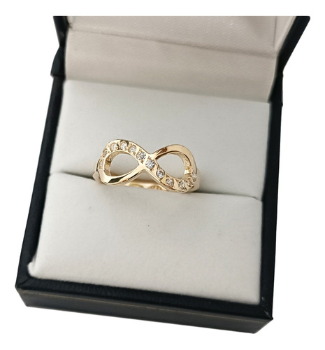 Anillo Infinito Oro Macizo 14k 