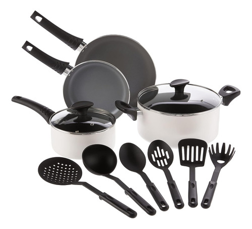 Set De Utensilios De Cocina Bella, Ollas Y Sartenes De 12 Pi