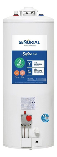 Termotanque Multigas Señorial Zafiro Tsz-85 Blanco 85 Lts