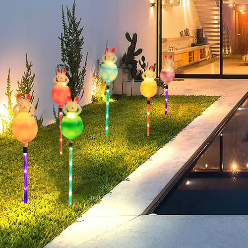Luces Solares Led De Pascua Clásicas De Pascua Con Forma De