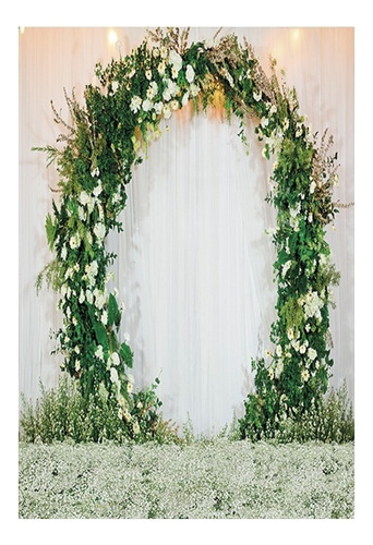 Fundo Fotográfico - Arco De Flores Namorados 1,50 X 2,20 34