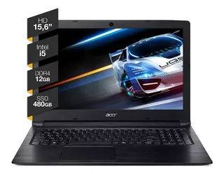 Notebook Acer Aspire 3 Intel Core I5 12gb 480g Ssd 15p Win10
