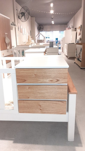 Imagen 5 de 10 de Cama Cuna Nordica Funcional Cuarto Bebe 1 Plaza Paraiso Alf