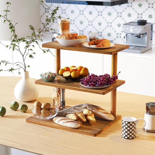 Soporte De Madera Para Cupcakes De 3 Niveles, Estilo